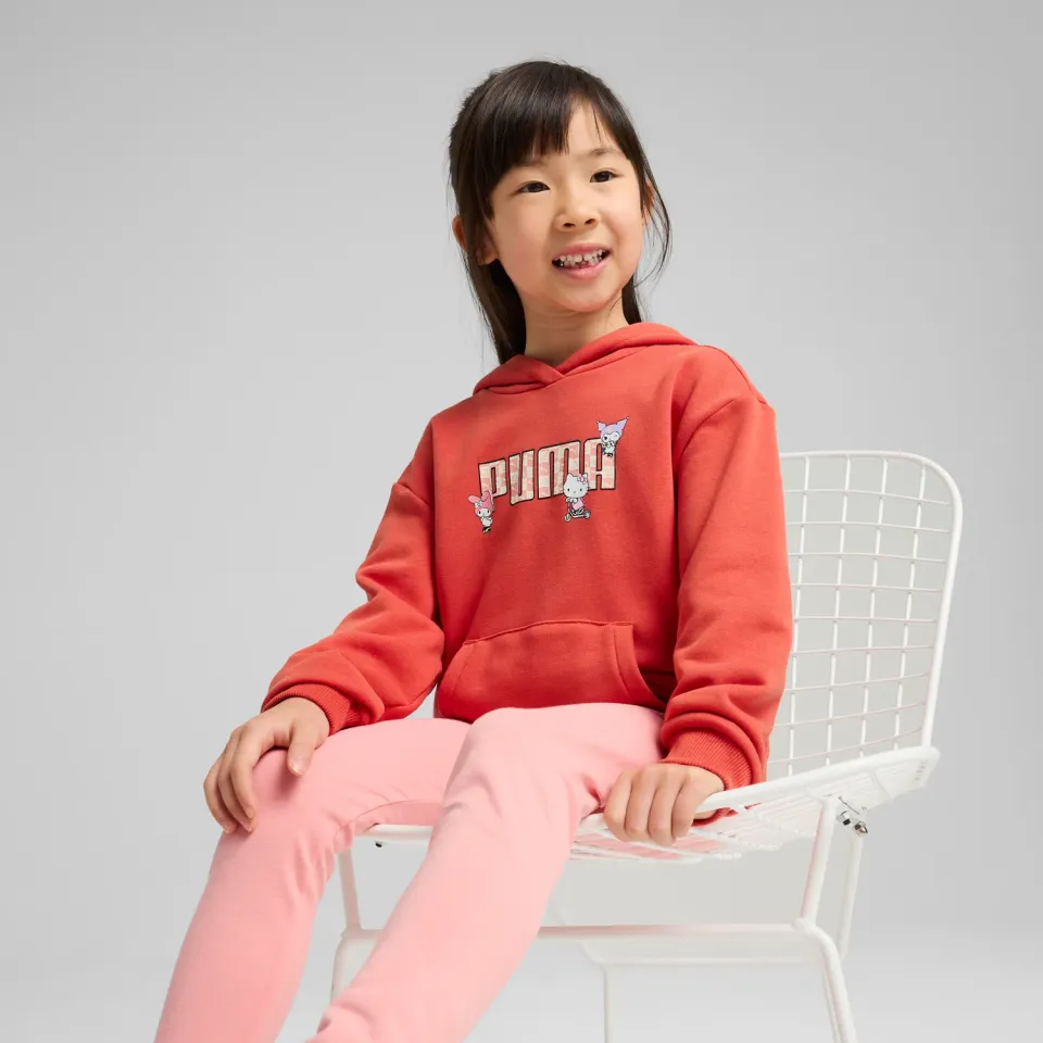 Hello Kitty and Friends PUMA Kids Relaxed Hoodie Red Fire 3T