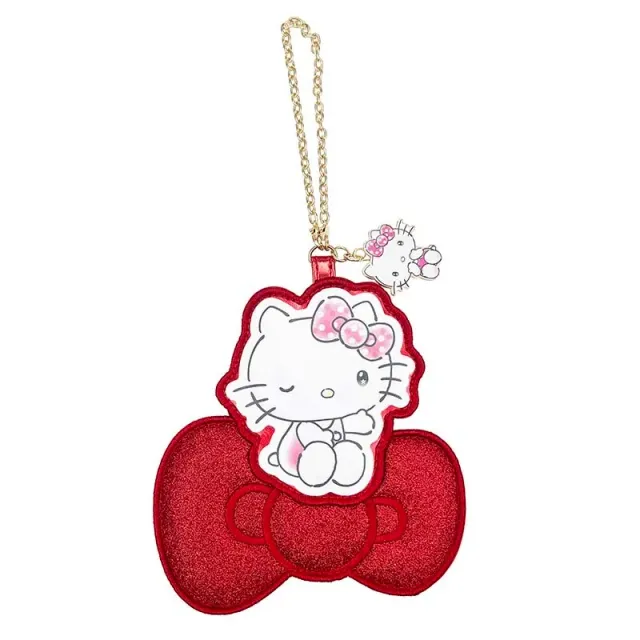 Hello Kitty Metallic Bow Series 50th Anniv. ID-kortholder metallisk sløyfe