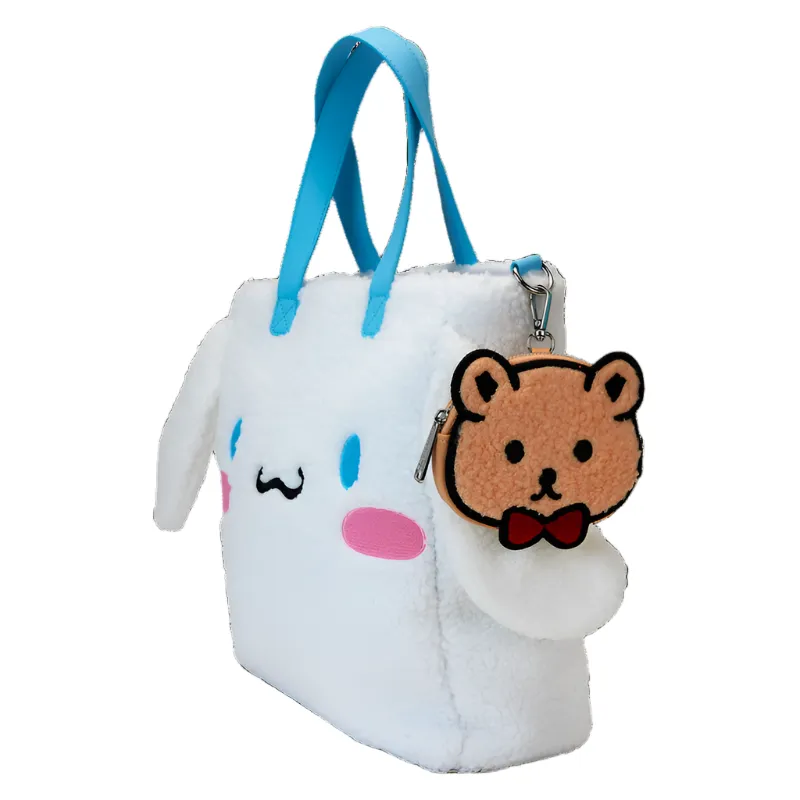 Hello Kitty Loungefly Cinnamoroll Sherpa toteveske med myntpung
