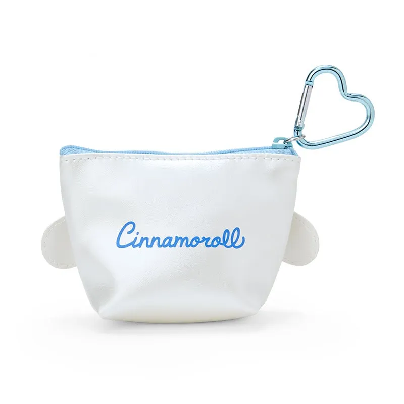 Cinnamoroll mini glidelåspung metallisk med hjerteformet lås