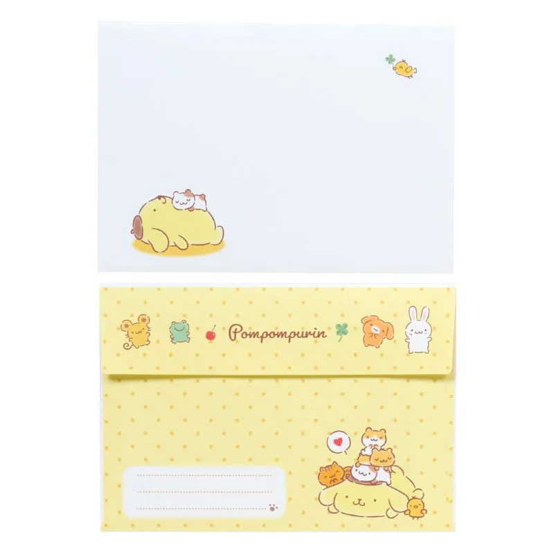 Hello Kitty Pompompurin Classic Letter Set brevsett 12 ark