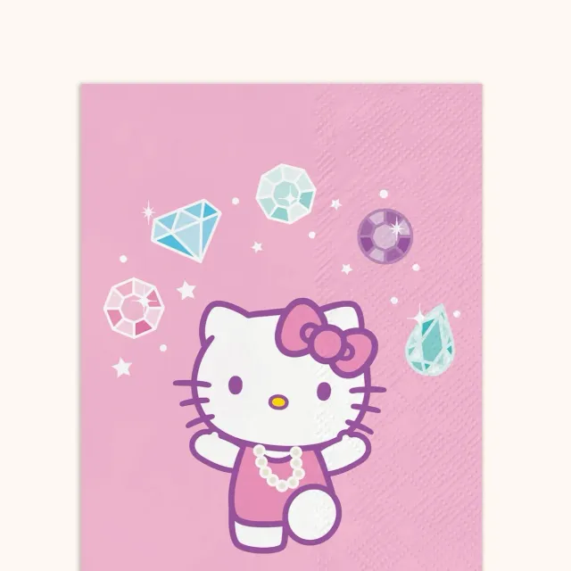 Hello Kitty x Studio Oh! Bejeweled Guest Towels papirgjestehåndklær 32 stk