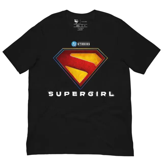 Batman SUPERGIRL (2026 Movie) Logo t-skjorte svart