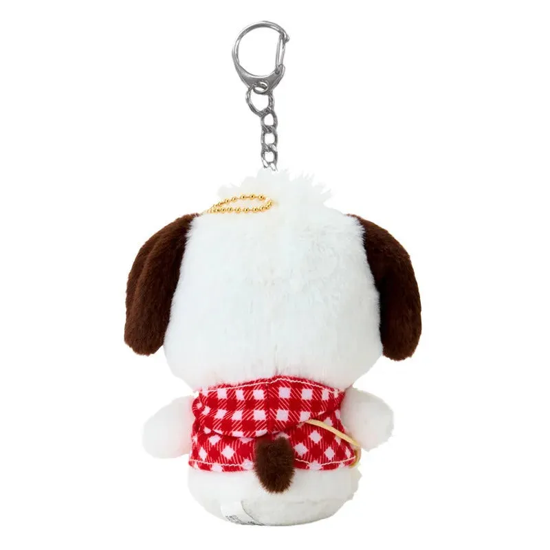 Hello Kitty I Love Pi-Chans Pochacco Plush Keychain Mascot nøkkelring