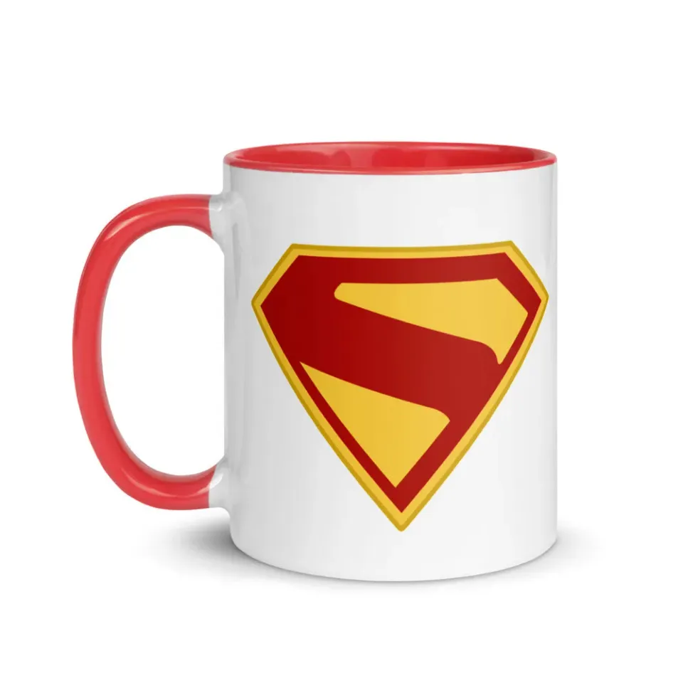 Batman Superman 2025-filmen S-Shield krus 11 oz rød blå gul