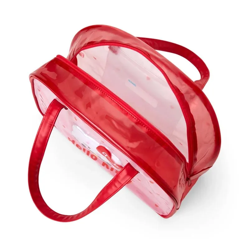 Hello Kitty Clear Handbag veske hjerter vanntett PVC