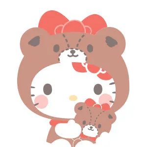 Hello Kitty Cosplay Friends Beaded Charm-mobilstropp håndledd