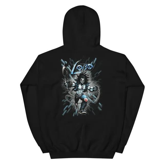 Batman LOBO Embroidered Hoodie The Main Man Classic '90s hettegenser