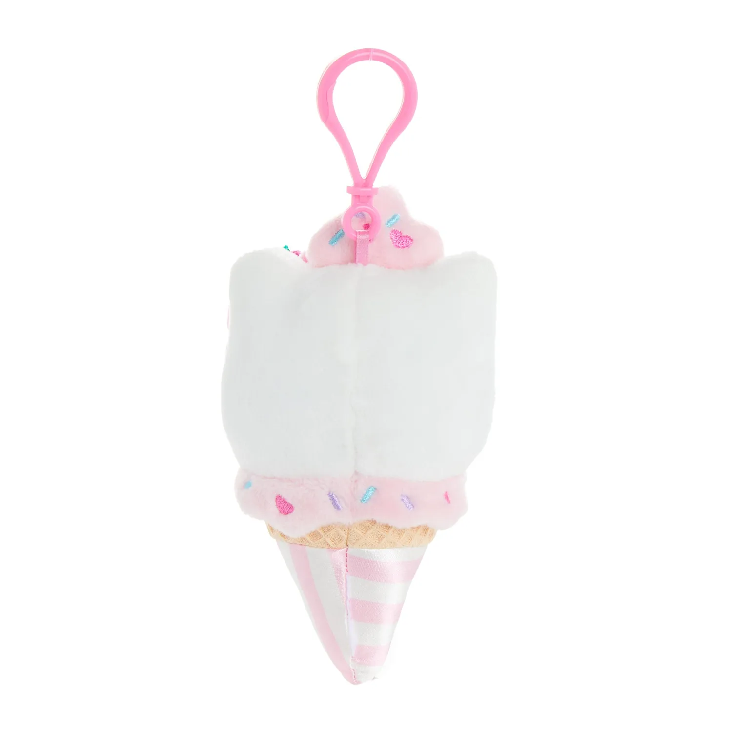 Hello Kitty Ice Cream Treat Series Strawberry Plush Mascot Clip plysjmaskot