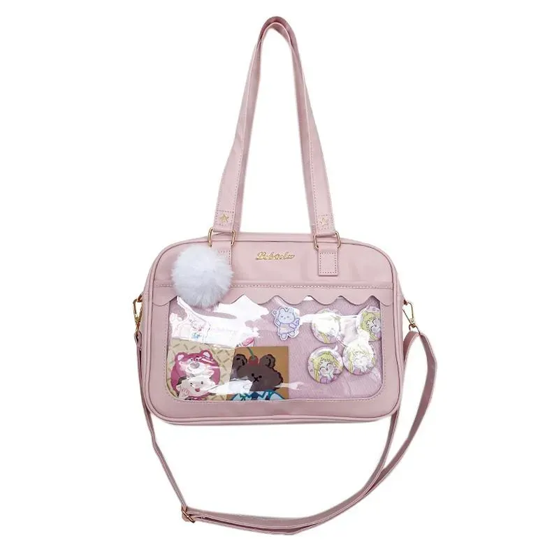 Neo Tokyo Harajuku Fashion Shoulder Itabag skulderveske rosa