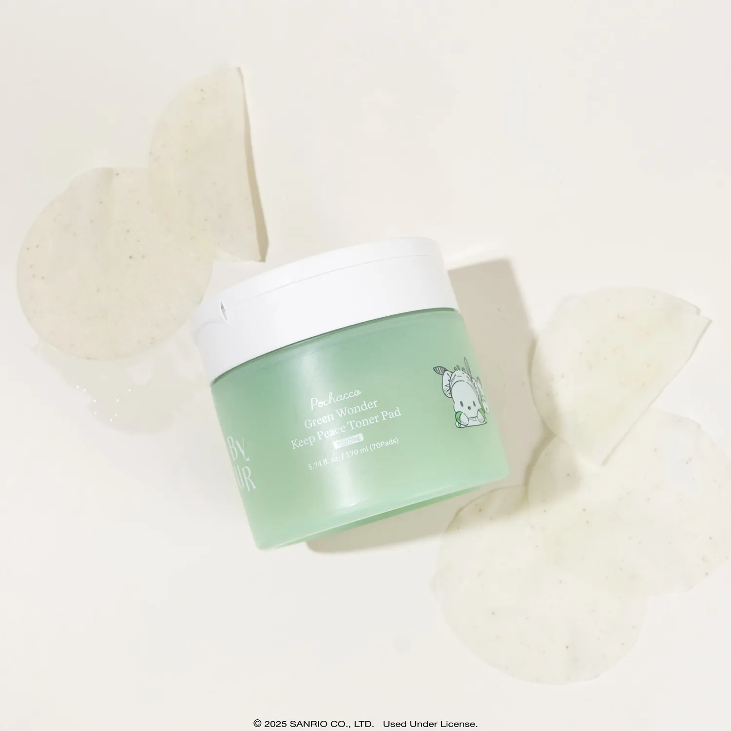 ByUR Sanrio K-Spa Pochacco Green Wonder toner pads