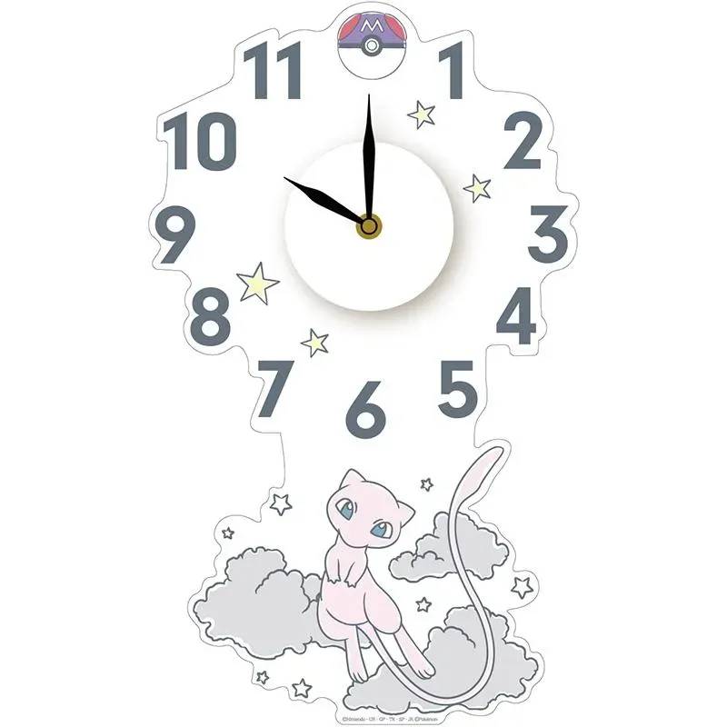 Neo Tokyo Pokémon Clock Wall Sticker Mew veggklokke 36 cm