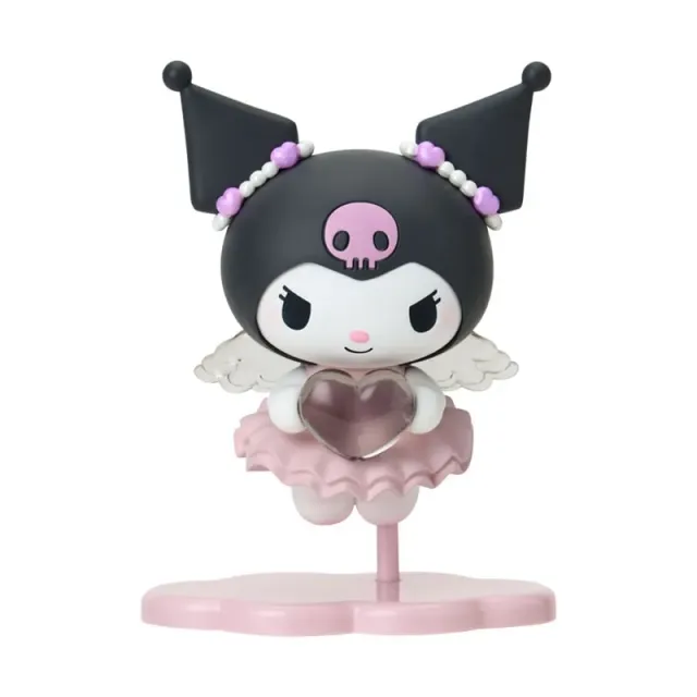 Hello Kitty Dreaming Angel Series Kuromi minifigur med sokkel
