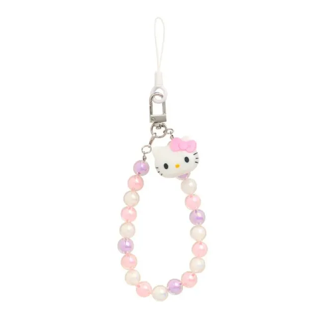 Hello Kitty Beaded Smartphone Charm mobilanheng med perler