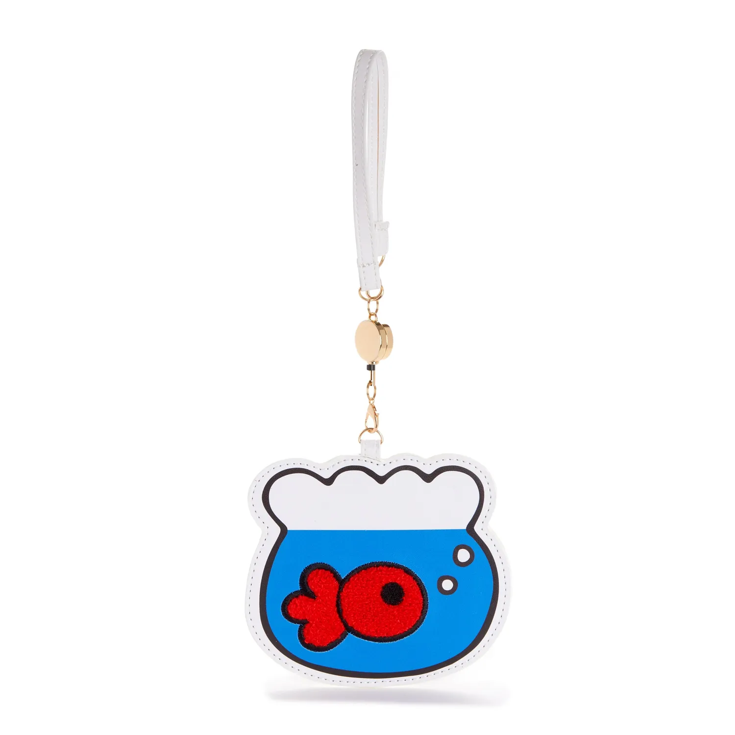 Hello Kitty Red Classic Goldfish Card Case kortholder med ID-vindu