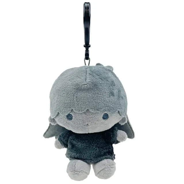 Hello Kitty Ash Monochrome Series Lala Plush Mascot Clip plysjklips grå 10 cm