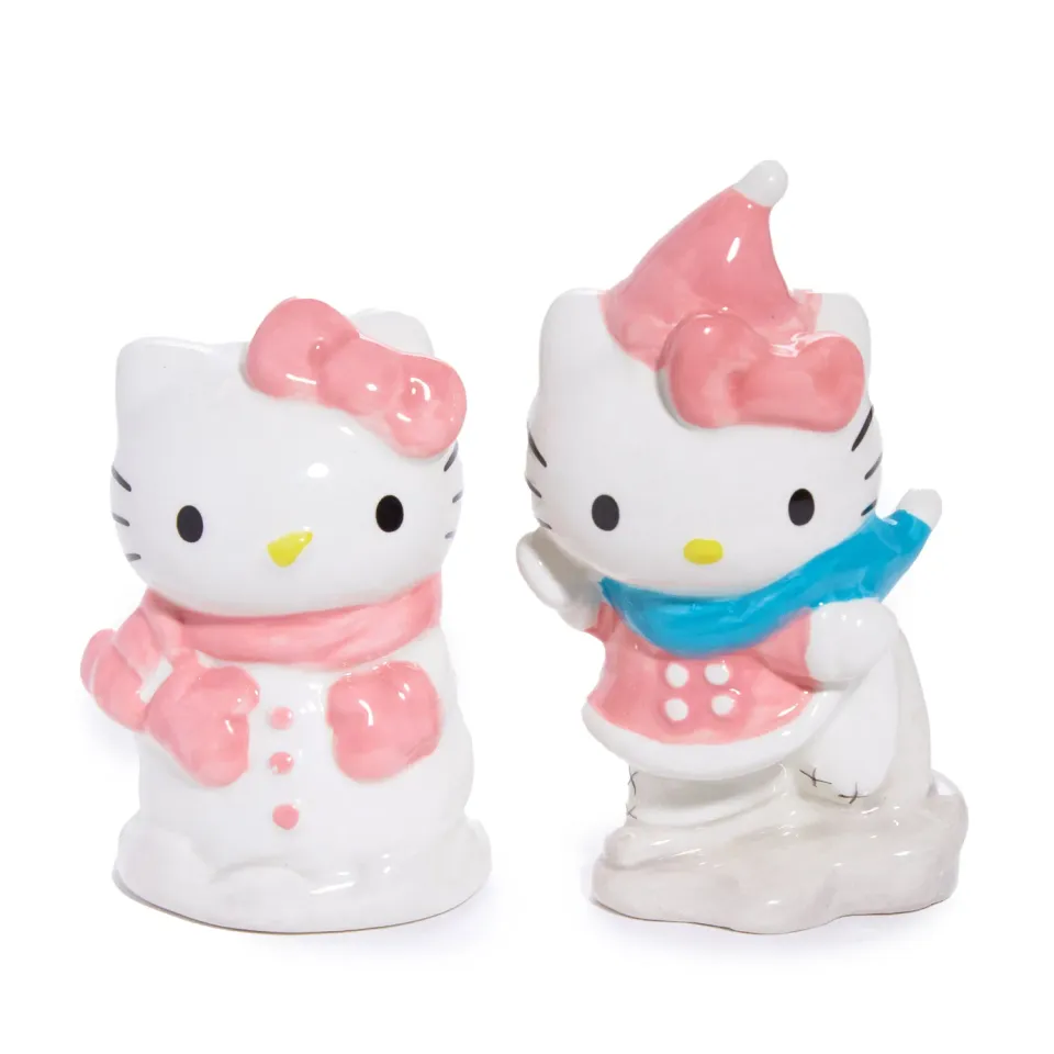 Hello Kitty Ceramic Holiday salt- og pepperbøsser Snow Play keramikk