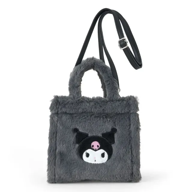 Hello Kitty Kuromi Plush 2-Way Mini Tote veske i plysj
