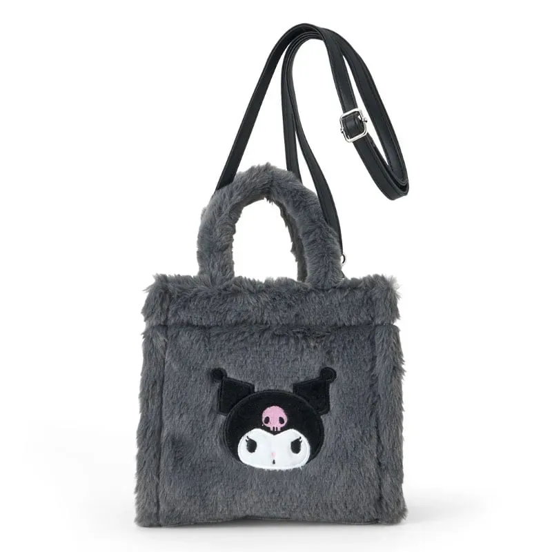 Hello Kitty Kuromi Plush 2-Way Mini Tote veske i plysj