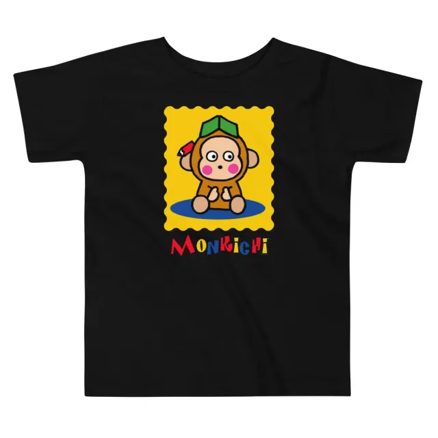 Hello Kitty Toddler Monkichi Primary Logo T-skjorte svart 2T–5T i bomull