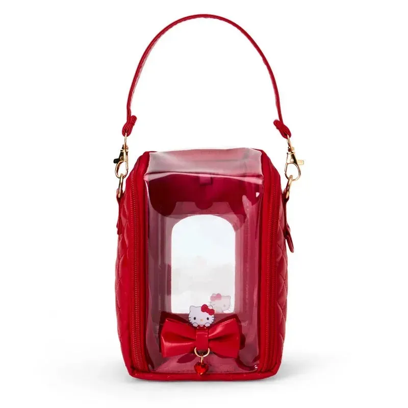 Hello Kitty Enjoy Idol Plush Display Carrying Case veske med vindu
