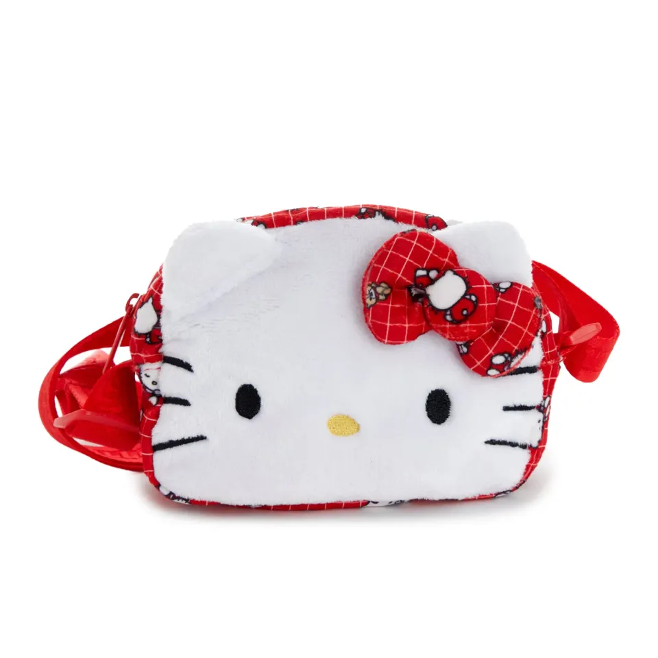 Hello Kitty Ruby Red Series Plush Crossbody Bag veske rød