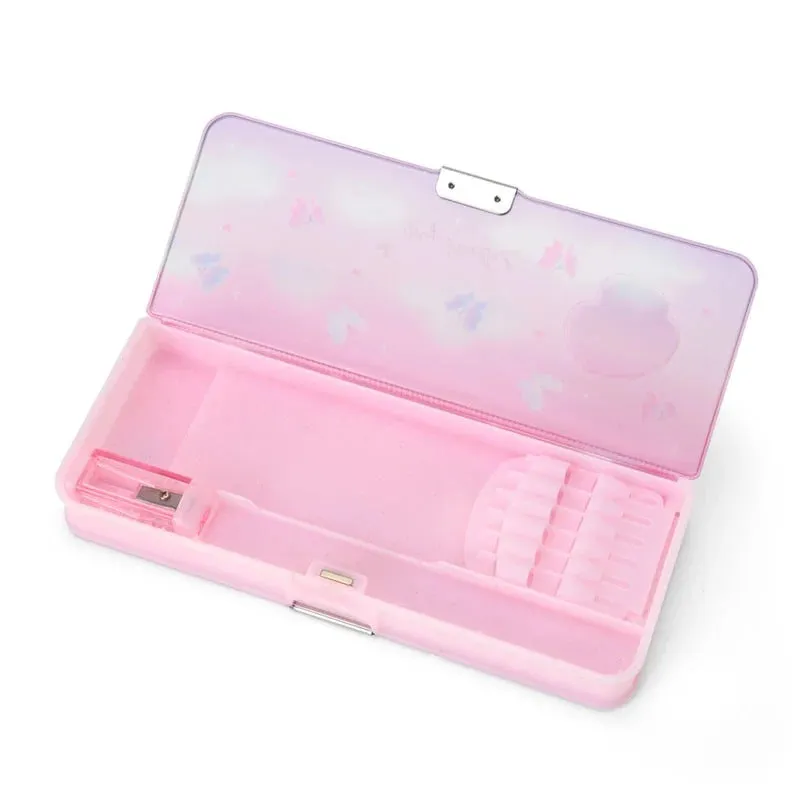 Hello Kitty My Melody Translucent 2-Way Pencil Case gjennomsiktig pennal