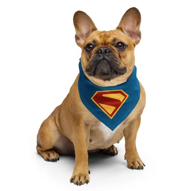 Batman Superman (2025 Movie) S-Shield bandana til hund
