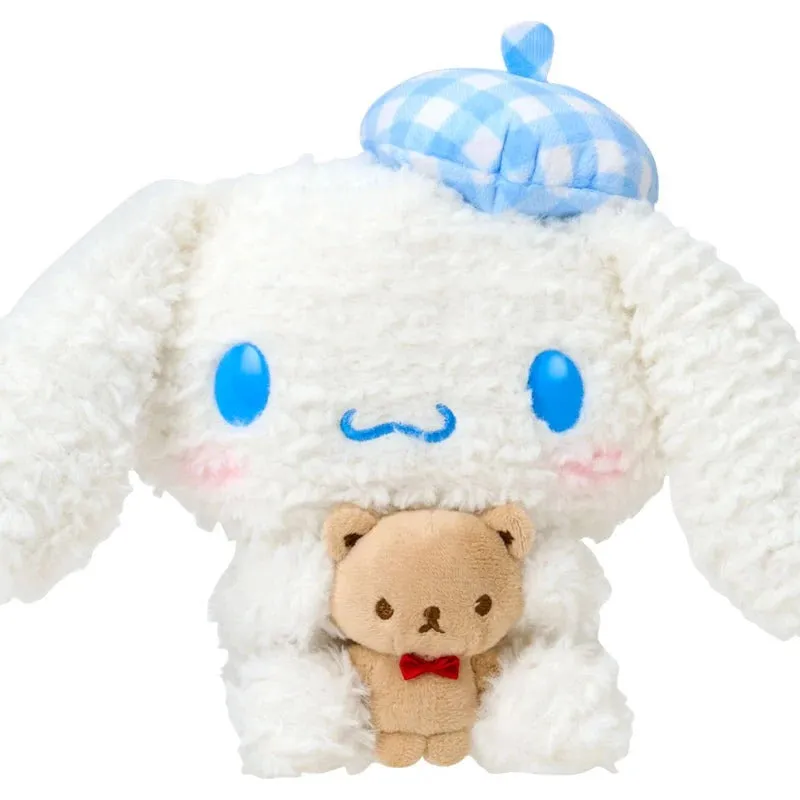 Hello Kitty Cinnamoroll 7"-bamse Kuma-san blå