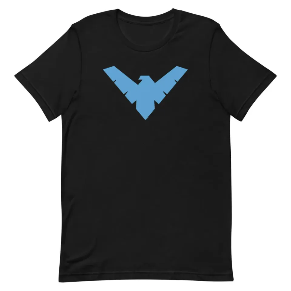 Batman NIGHTWING Logo T-skjorte unisex bomull
