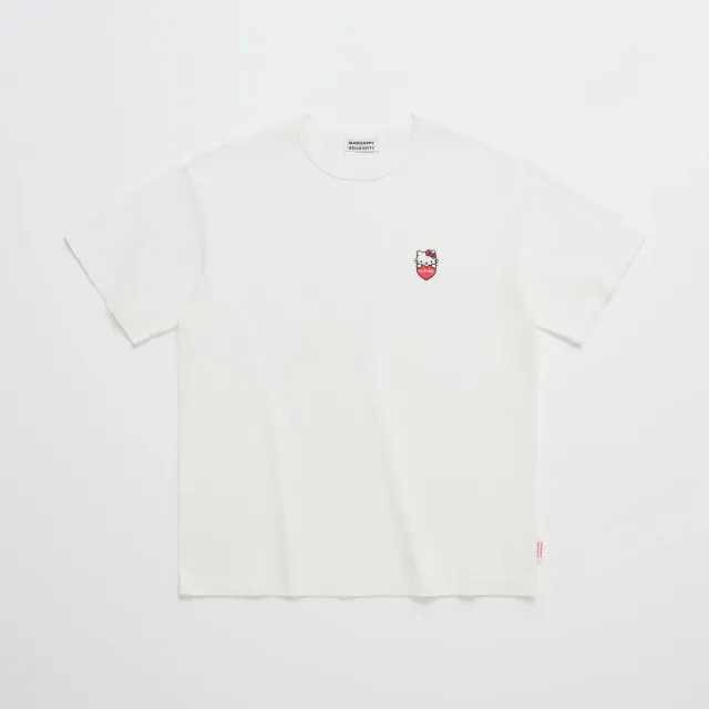 Hello Kitty x Madhappy Chest Hit Heavyweight Tee T-skjorte hvit