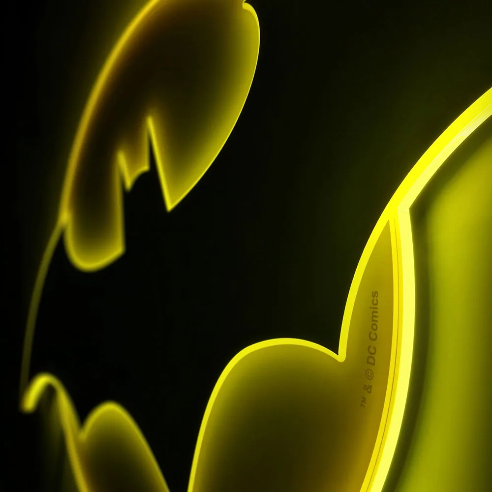 Batman LED-logo vegglampe stor 63 cm dimbar