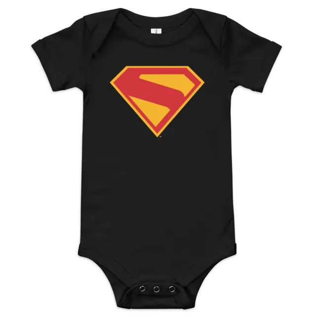 Batman Superman 2025 Movie S-Shield babybody svart