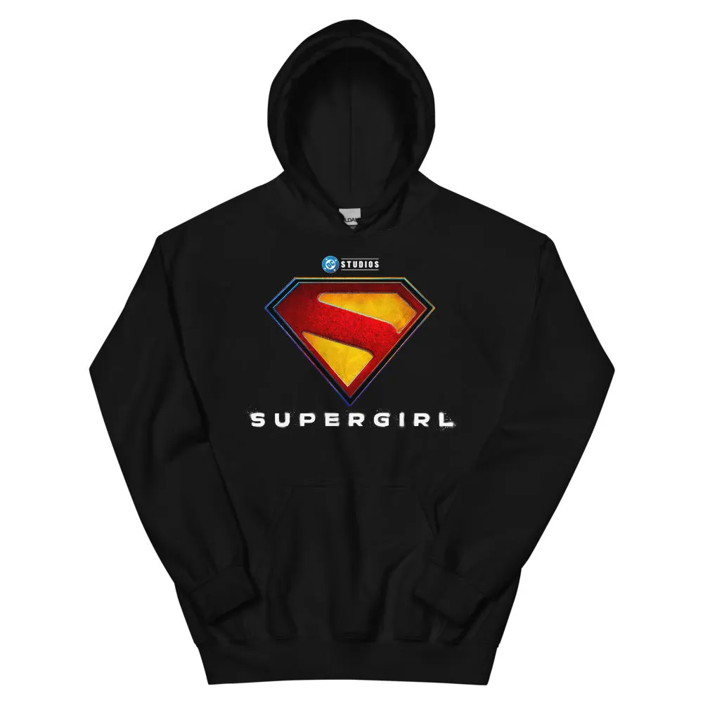 Supergirl Look Out Hoodie hettegenser svart bomullsblanding