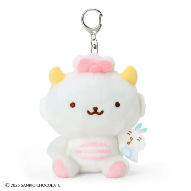 Hello Kitty Omelette Rice Series Gaopowerroo & Piyo Plush Mascot nøkkelring