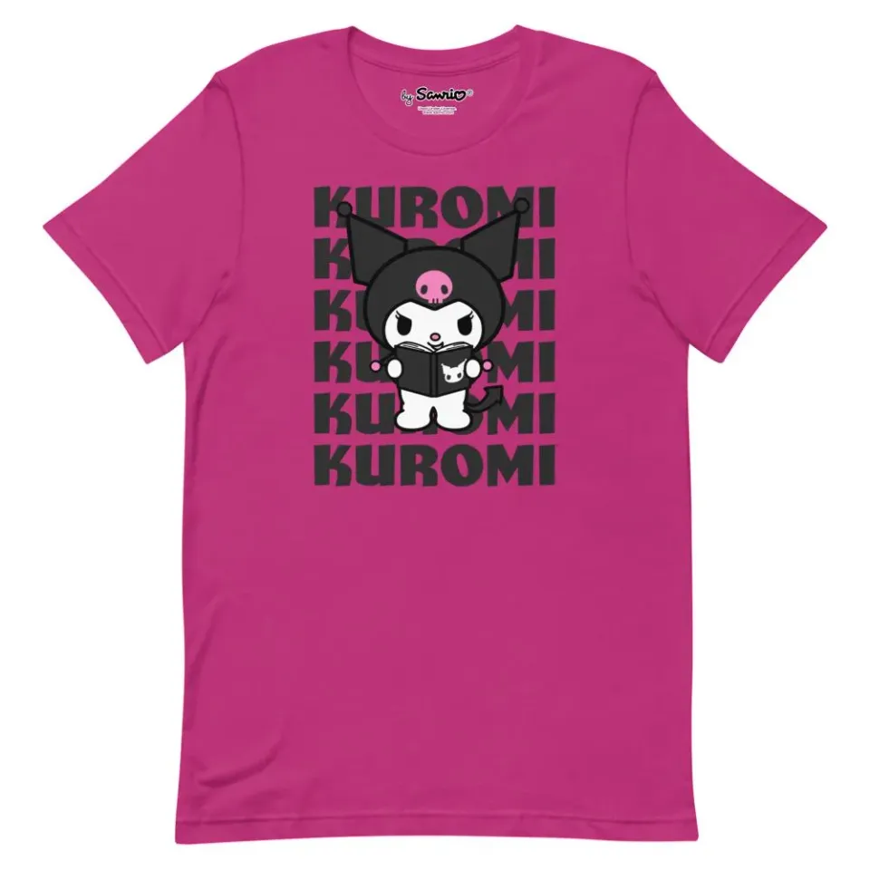 Hello Kitty Kuromi Watashi Wa T-Shirt T-skjorte Berry