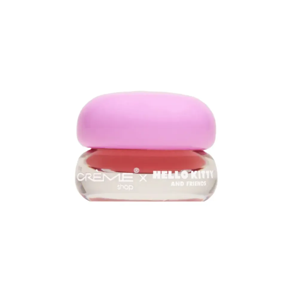 Hello Kitty Kuromi x The Crème Shop Gloss Jelly Tinted Peptide Lip Glaze Apricot lipgloss