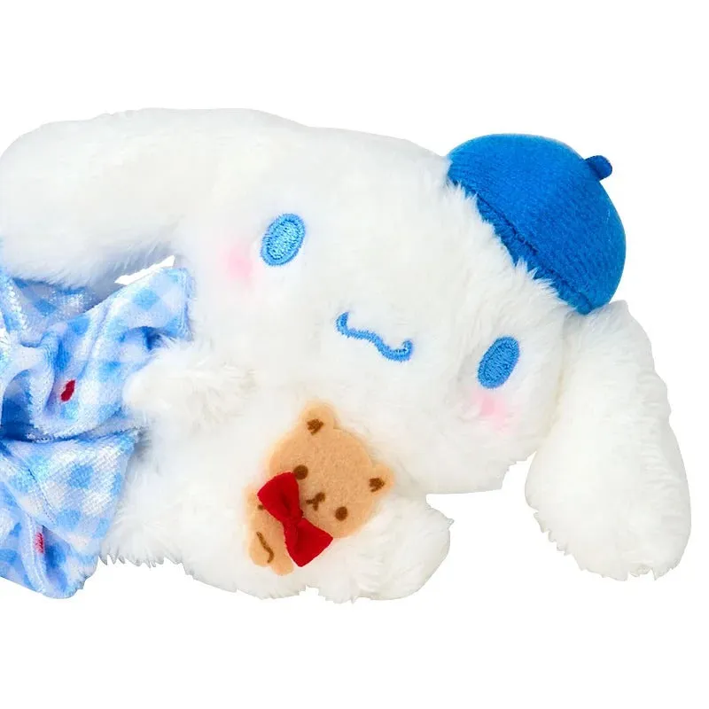 Hello Kitty Cinnamoroll Kuma-san scrunchie med plysjmaskot