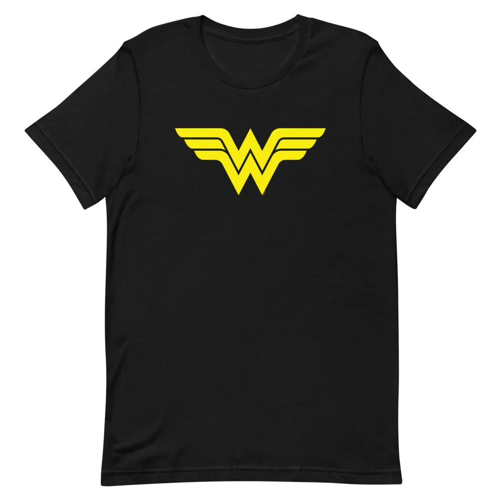 Batman Wonder Woman Logo T-skjorte rød bomull