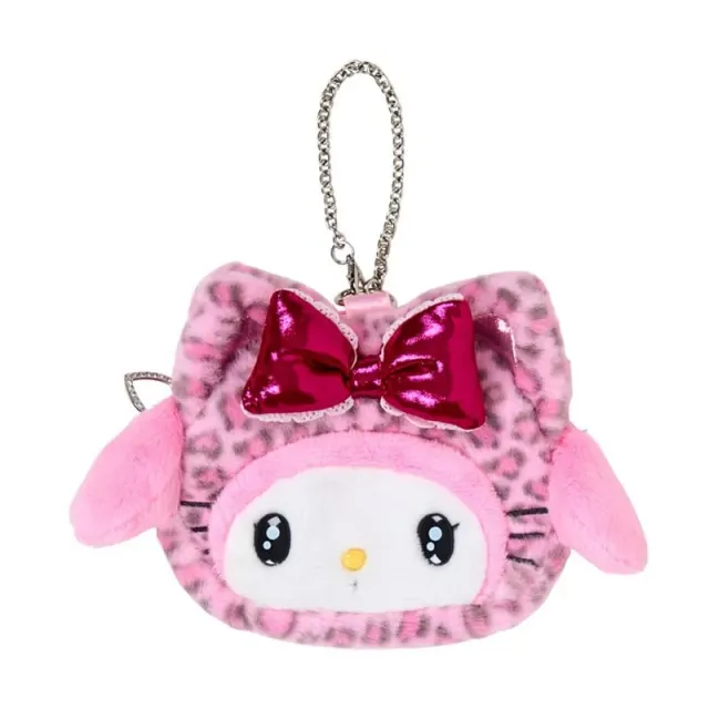 Hello Kitty Leopard Cat My Melody plysjpung med glidelås