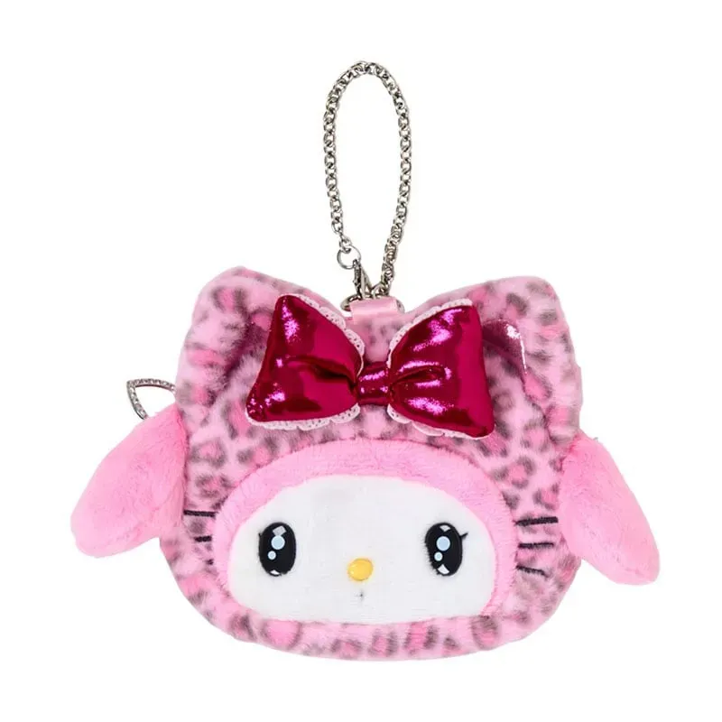 Hello Kitty Leopard Cat My Melody plysjpung med glidelås