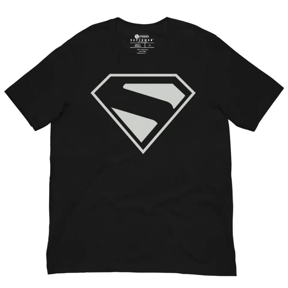 Batman Superman 2025 S-Shield T-skjorte svart