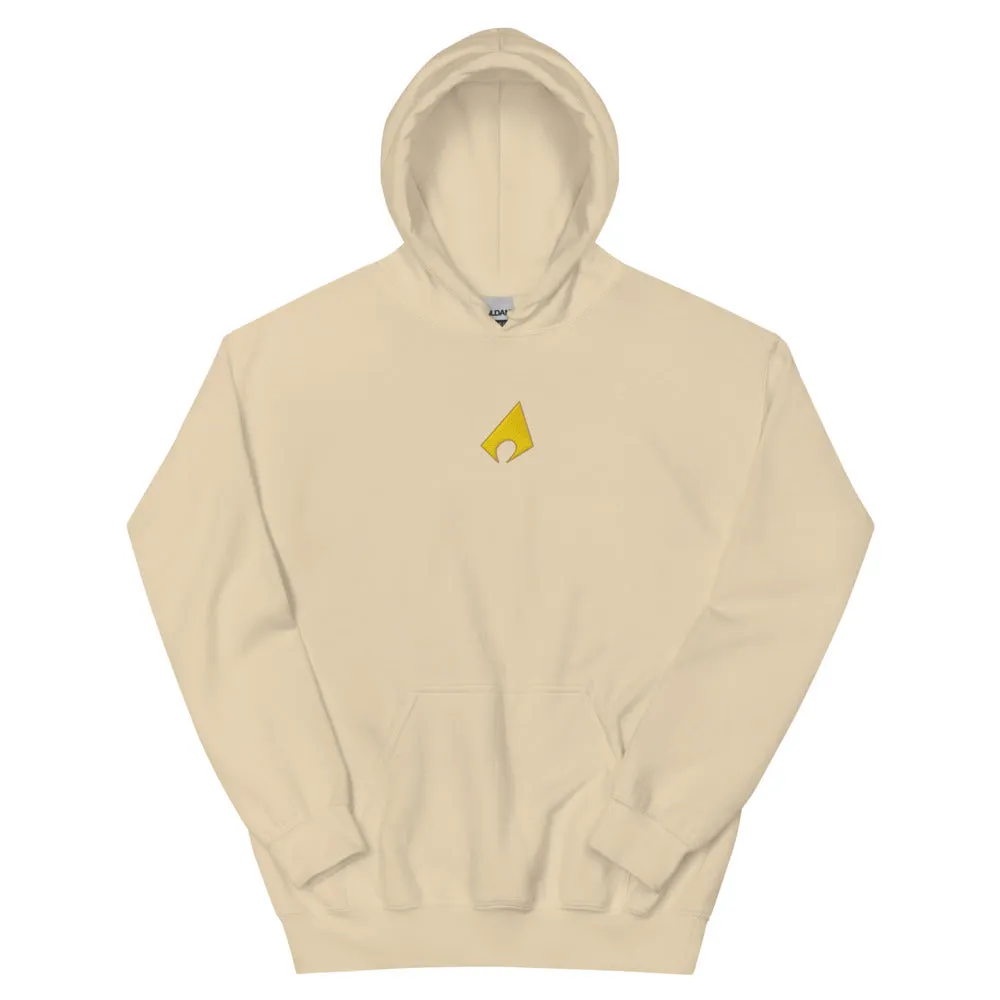 Batman Aquaman Logo-hettegenser sand unisex bomullsblanding