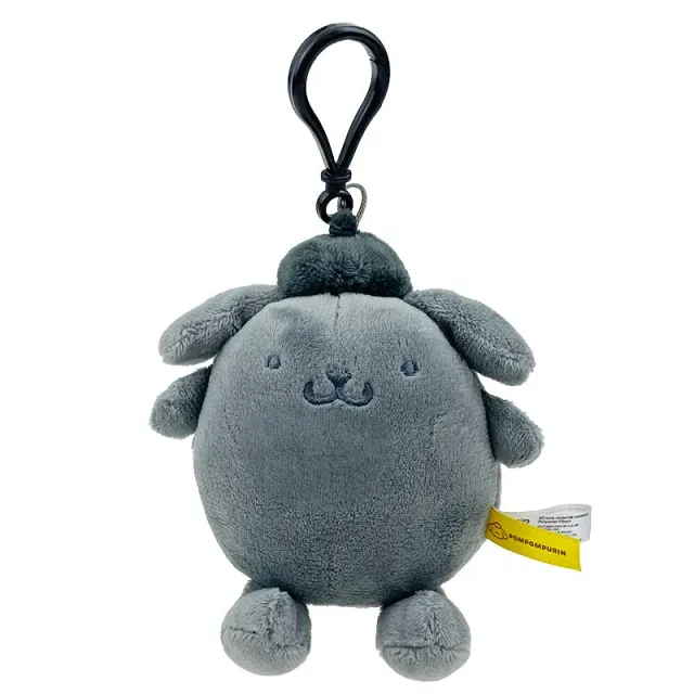 Hello Kitty Ash Monochrome Pompompurin Plush Mascot Clip plysjklips