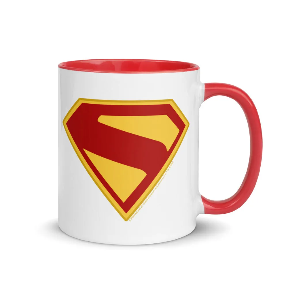 Batman Superman 2025-filmen S-Shield krus 11 oz rød blå gul