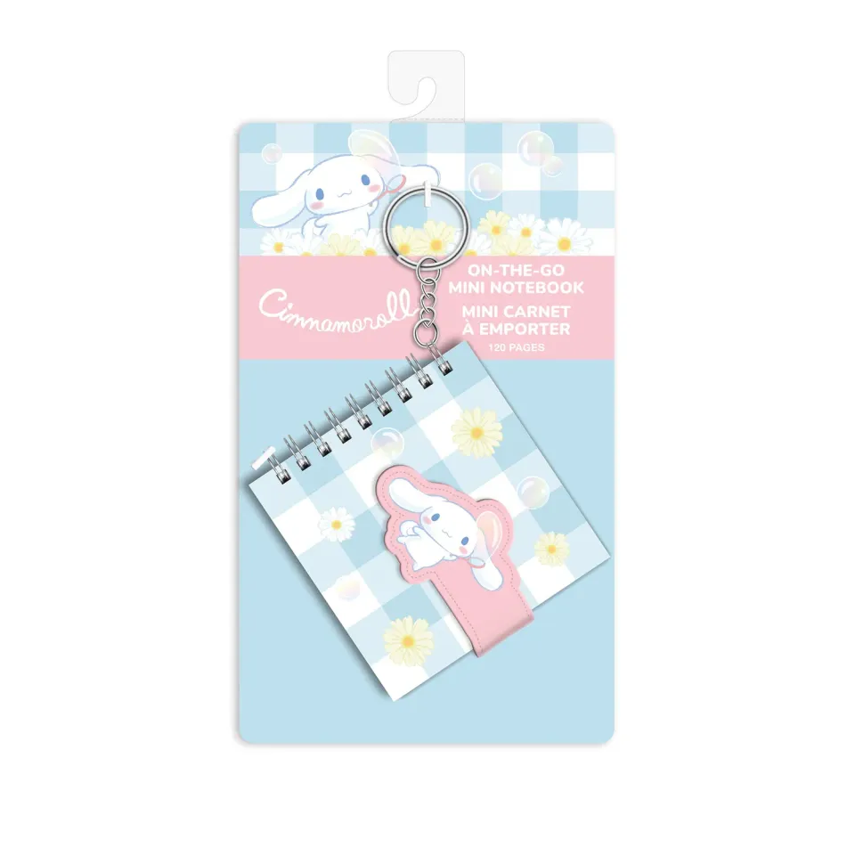 Cinnamoroll x Studio Oh! Sweet Daisies mininotatbok med nøkkelring
