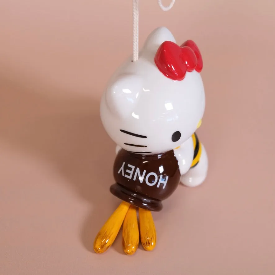 Hello Kitty Bumblebee Ceramic Wind Chime vindspill keramikk