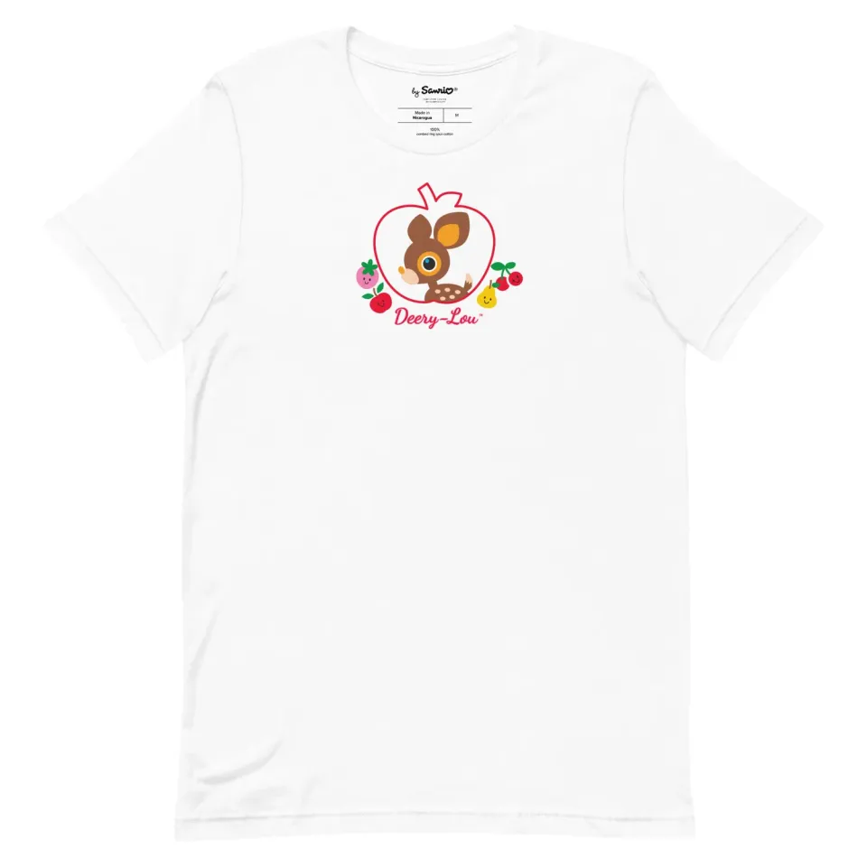 Hello Kitty Deery-Lou Sweet Apple T-skjorte svart bomull