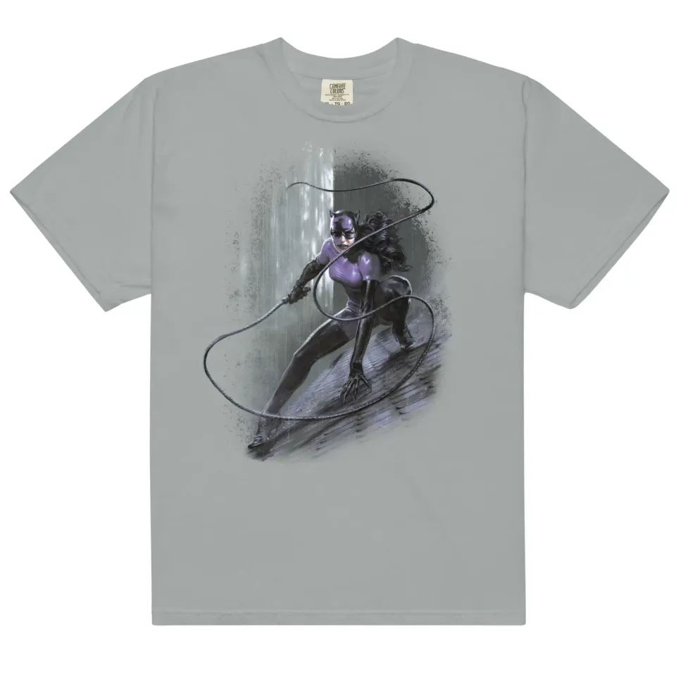 Batman Catwoman Feline Felon Comfort Colors T-skjorte