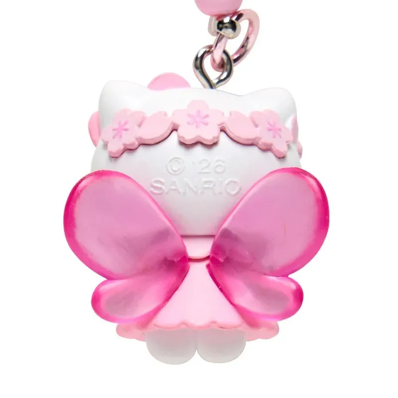 Hello Kitty Cherry Blossom Fairies bag charm med tre anheng